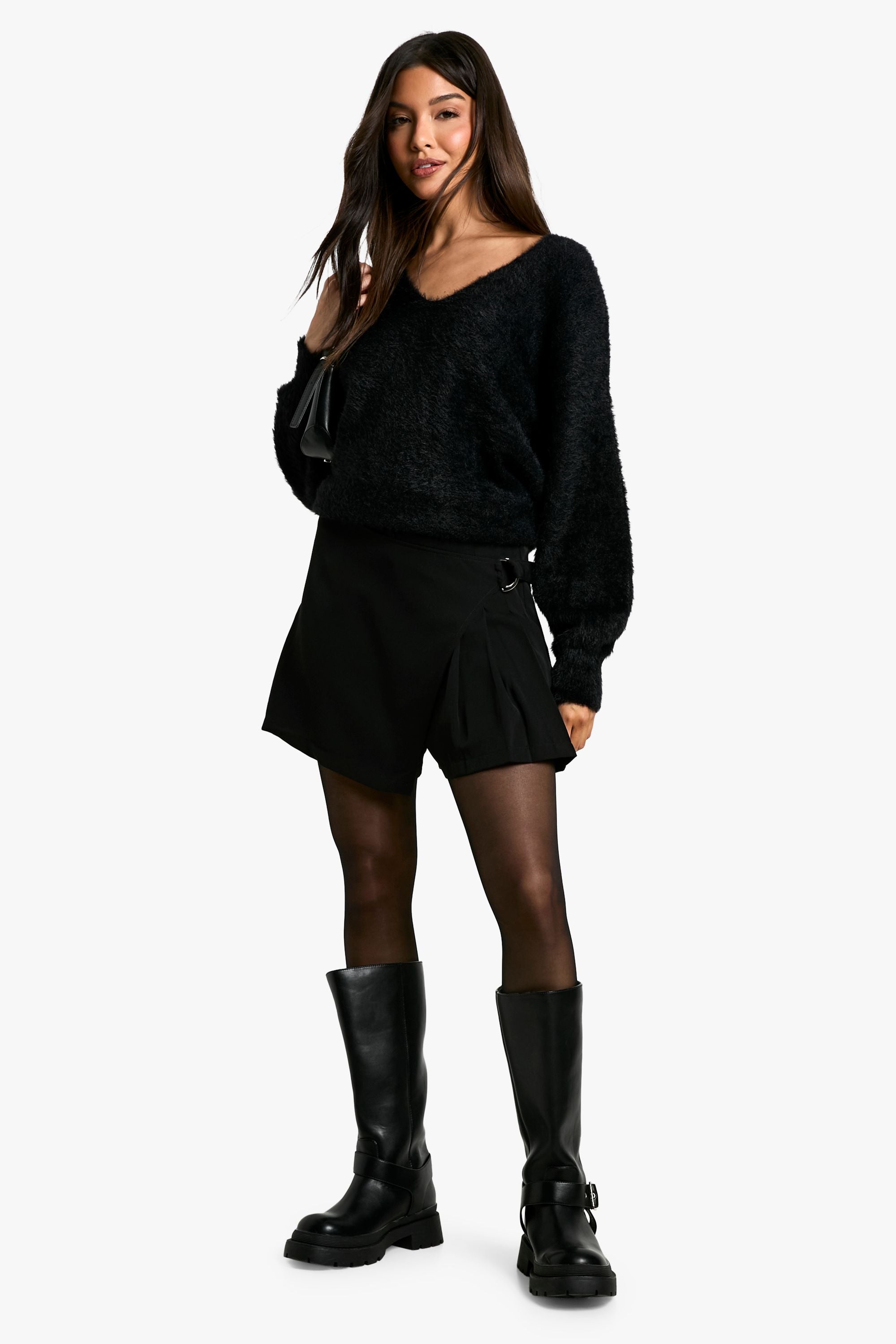 Pleated Mini Skirt