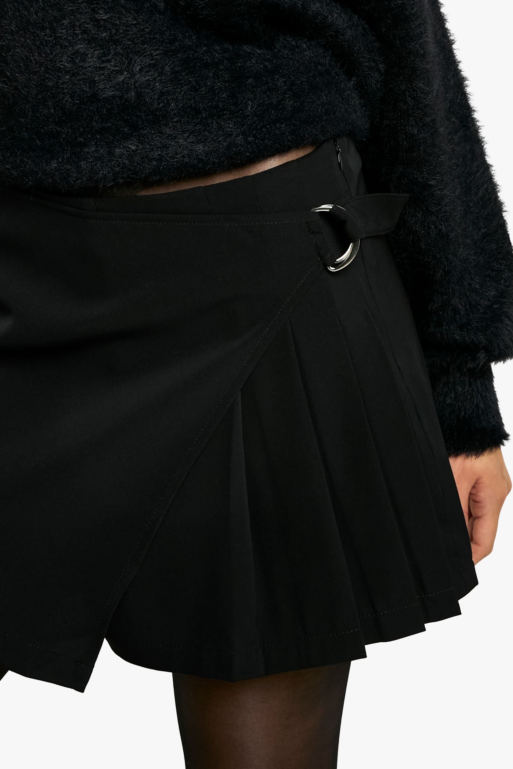 Pleated Mini Skirt