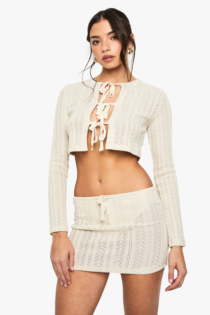 Crochet Mini Skirt With Built in Knickers