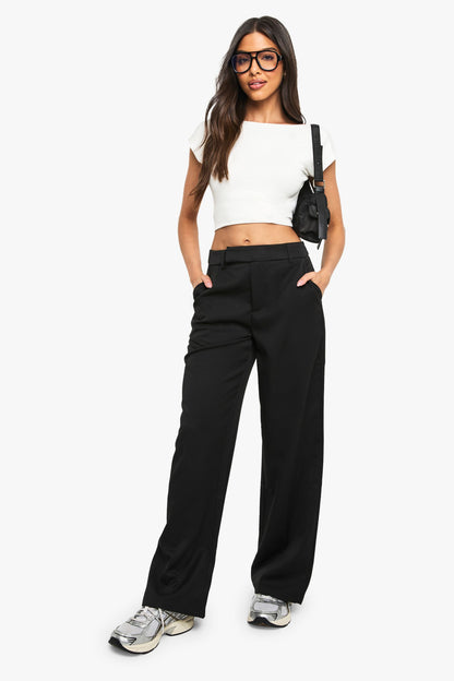Tailored Straight Leg Trousers