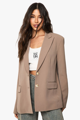 Tailored Woven Single Breast Blazer