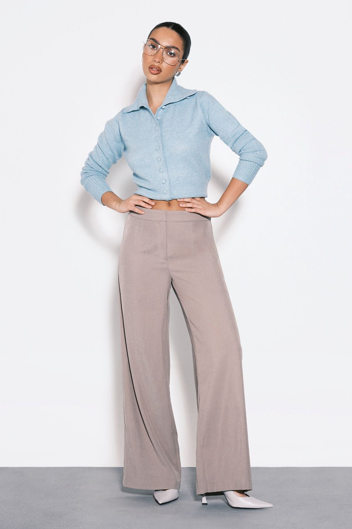 Woven Tailored Slim Straight Leg Trousers