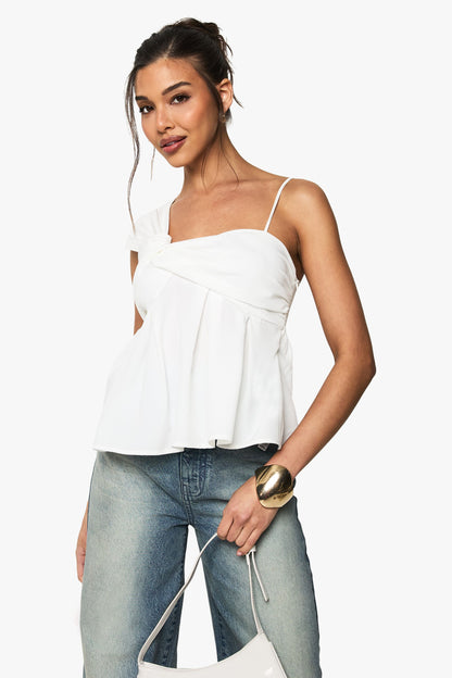 Woven Knot Strap Detail Cami Top