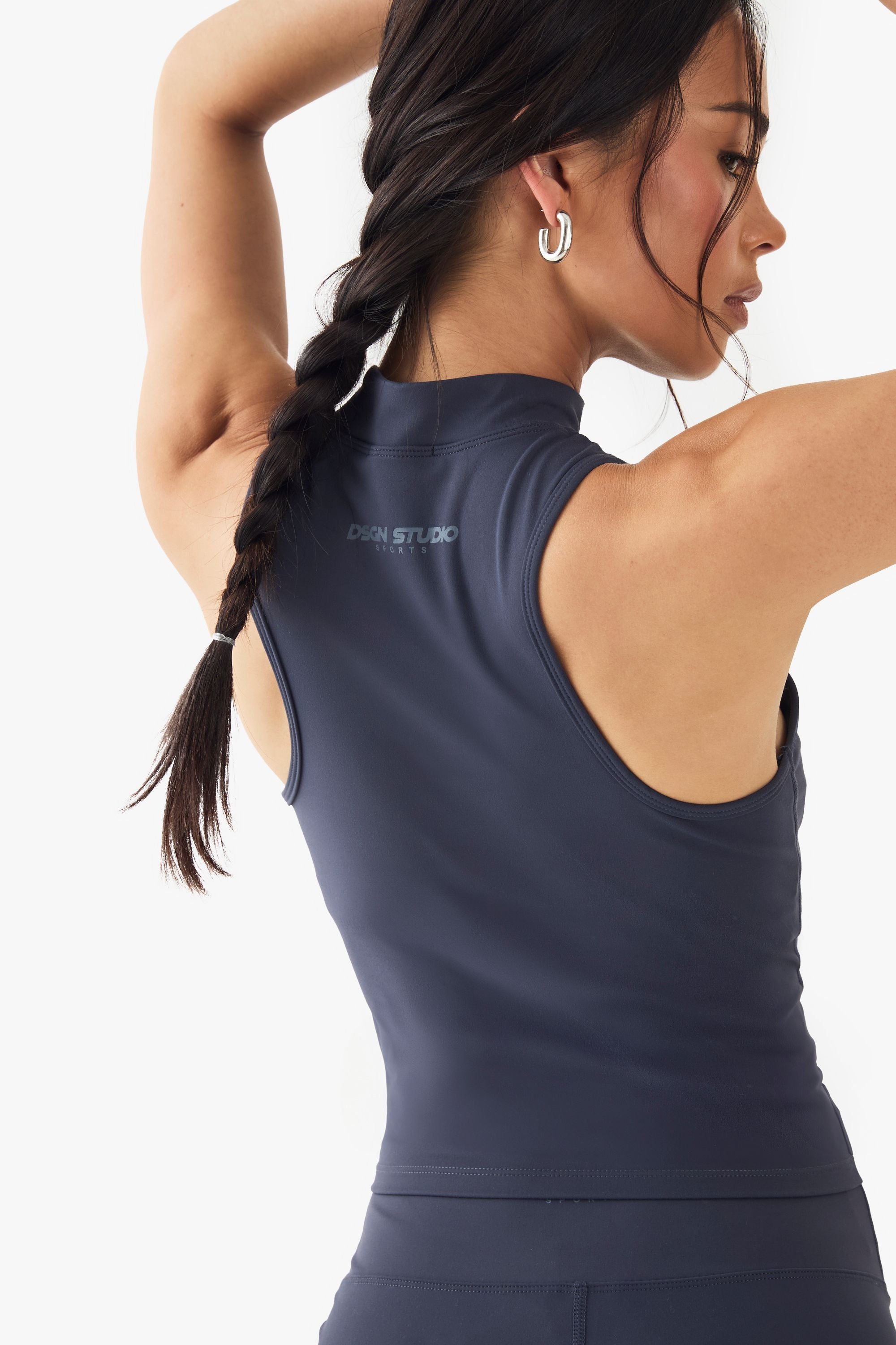 DSGN Studio Ultra Sculpt Padded Zip Racer Sports Bra