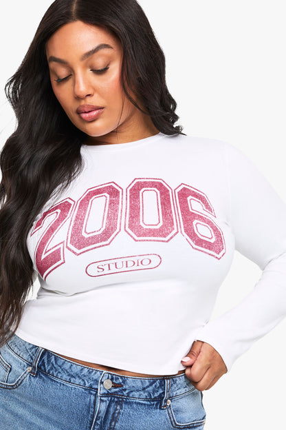 Plus 2006 Studio Wide Neck T-Shirt