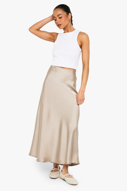 Satin Midaxi Skirt