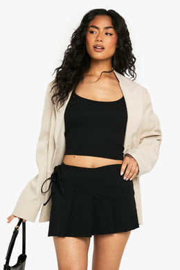 Bengaline Wrap Tie Side Skort