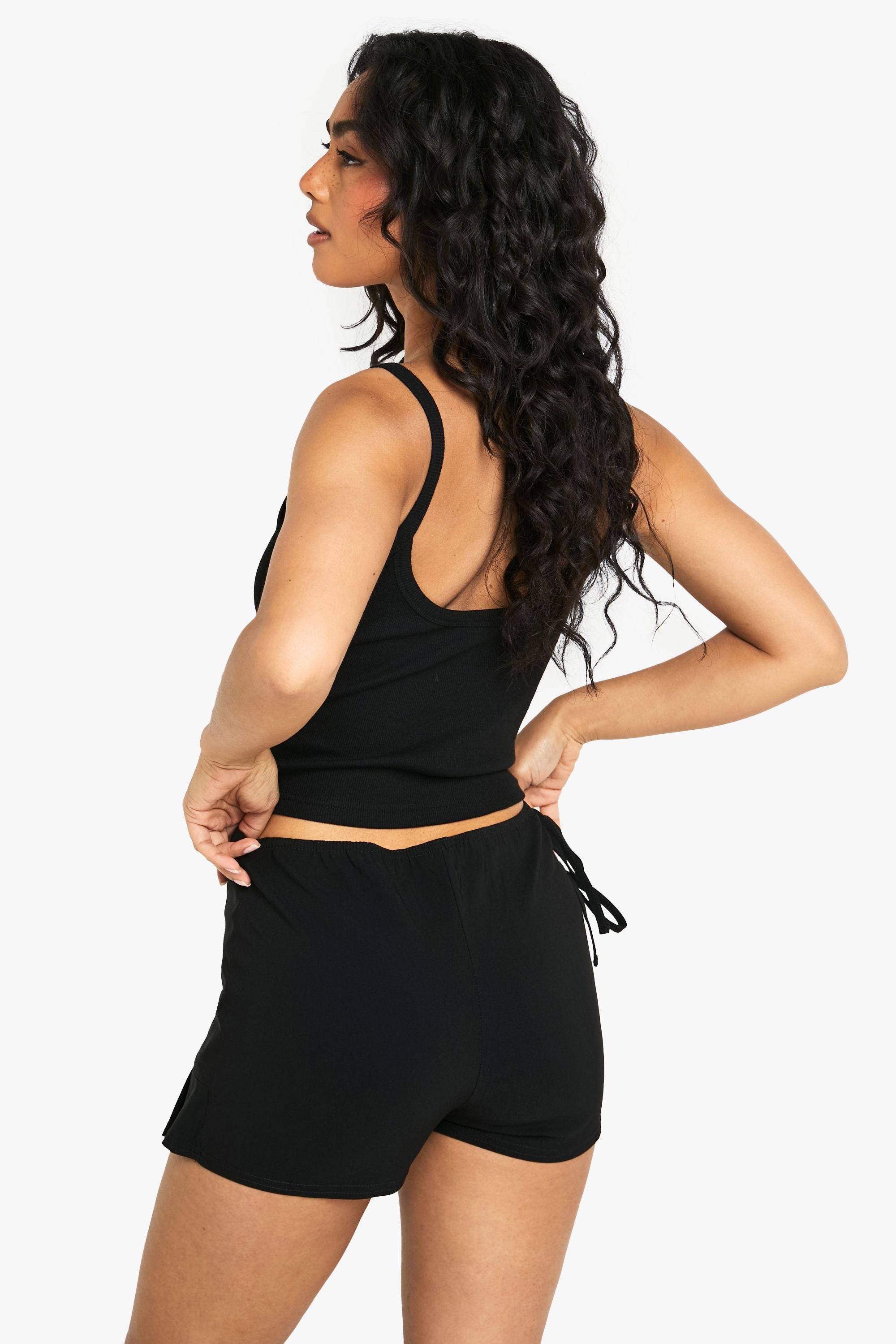 Bengaline Wrap Tie Side Skort