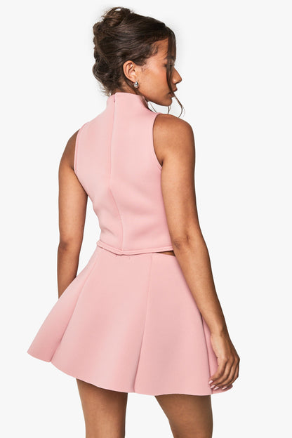 Scuba Pocket Detail A Line Skirt