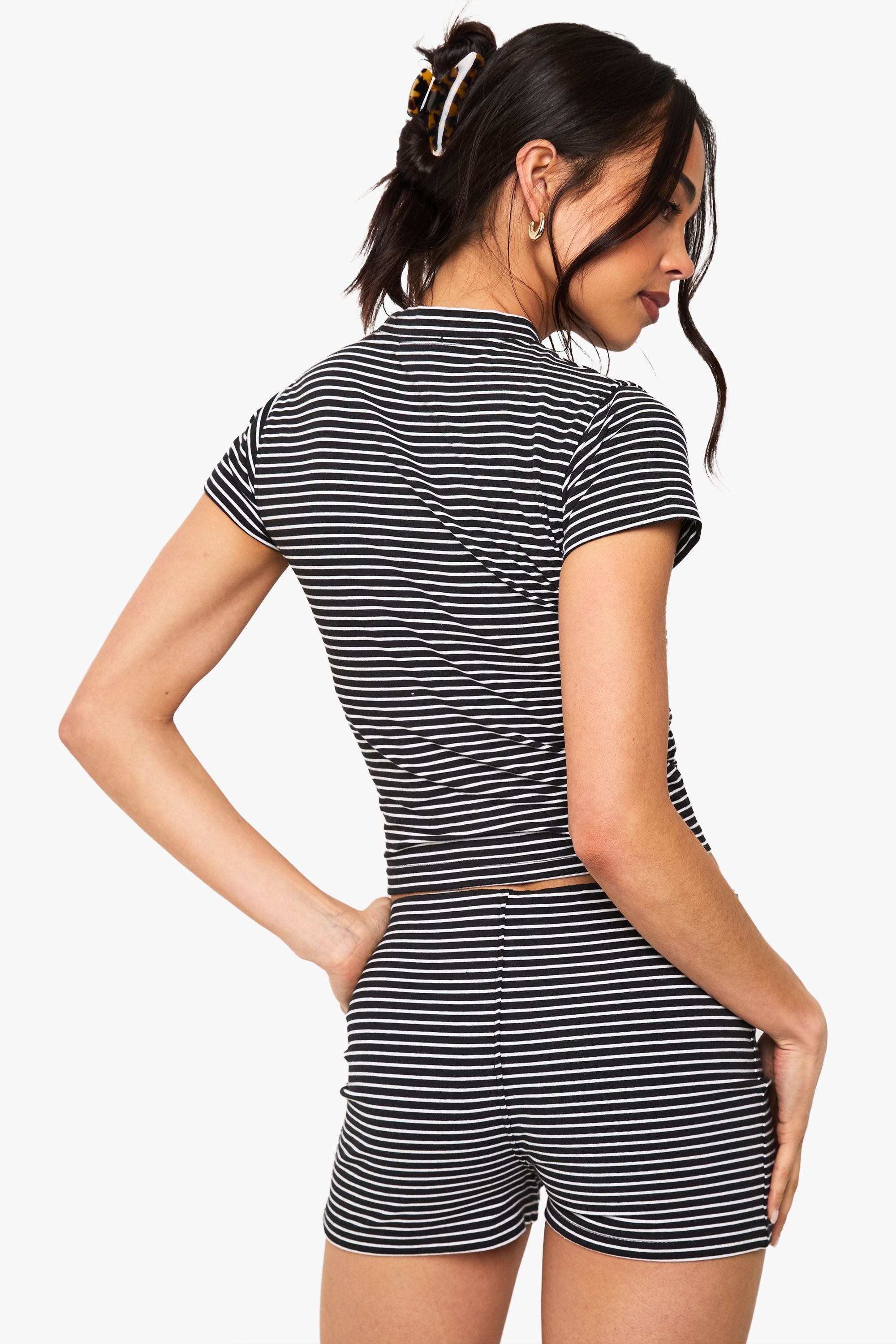 Striped Cap Sleeve Top