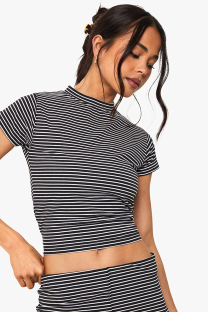 Striped Cap Sleeve Top