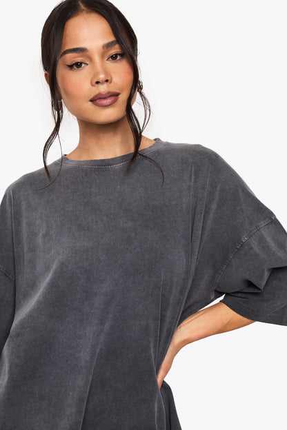 Acid Wash Oversized T-Shirt