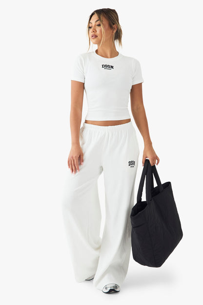DSGN Studio Collegiate Embroidered Rib Baby Tshirt