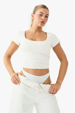 Buttery Soft Built in Padded Sweetheart Neck Cap Sleeve Top