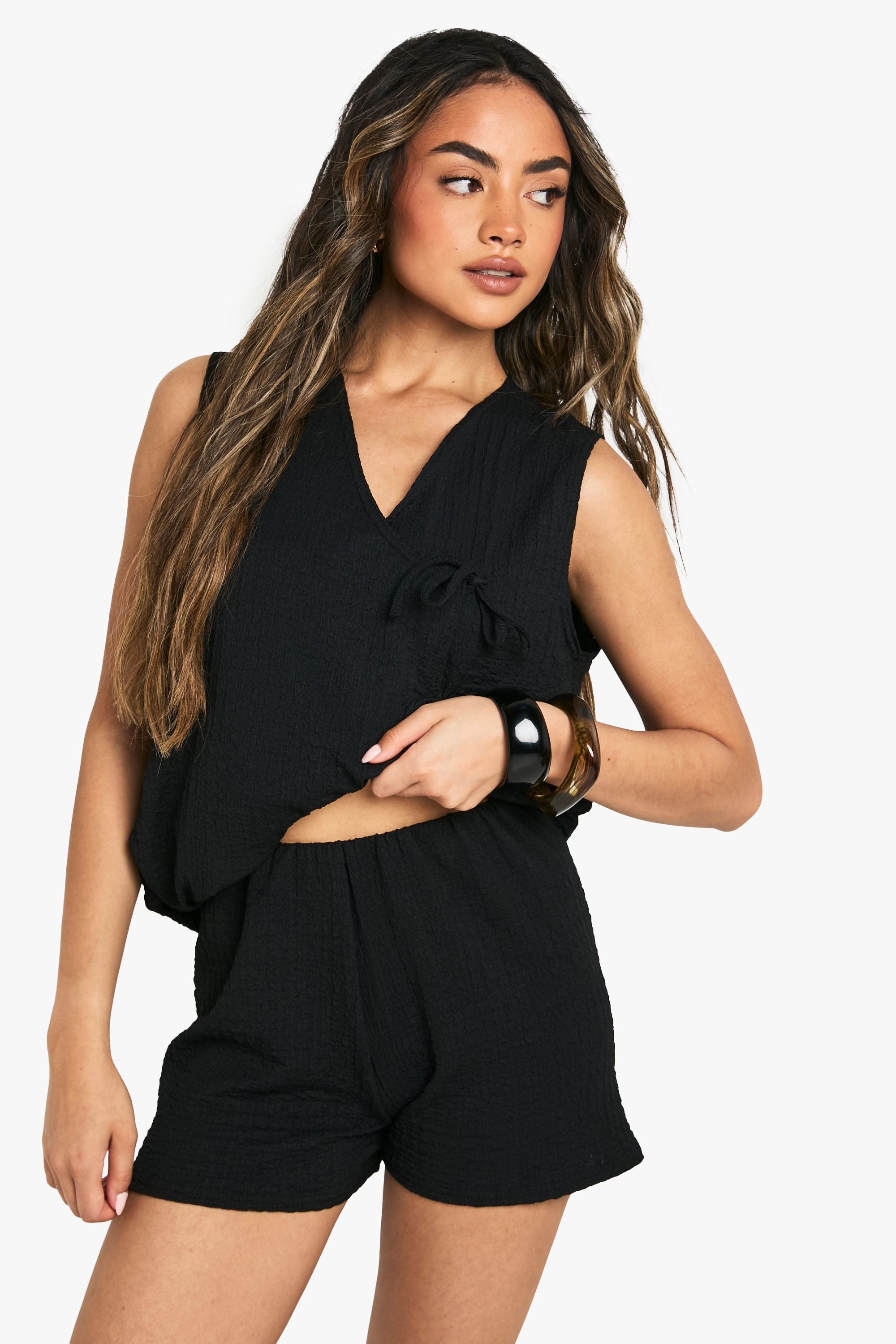 Textured Flippy Short