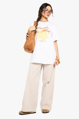 Pinstripe Wide Leg Trousers