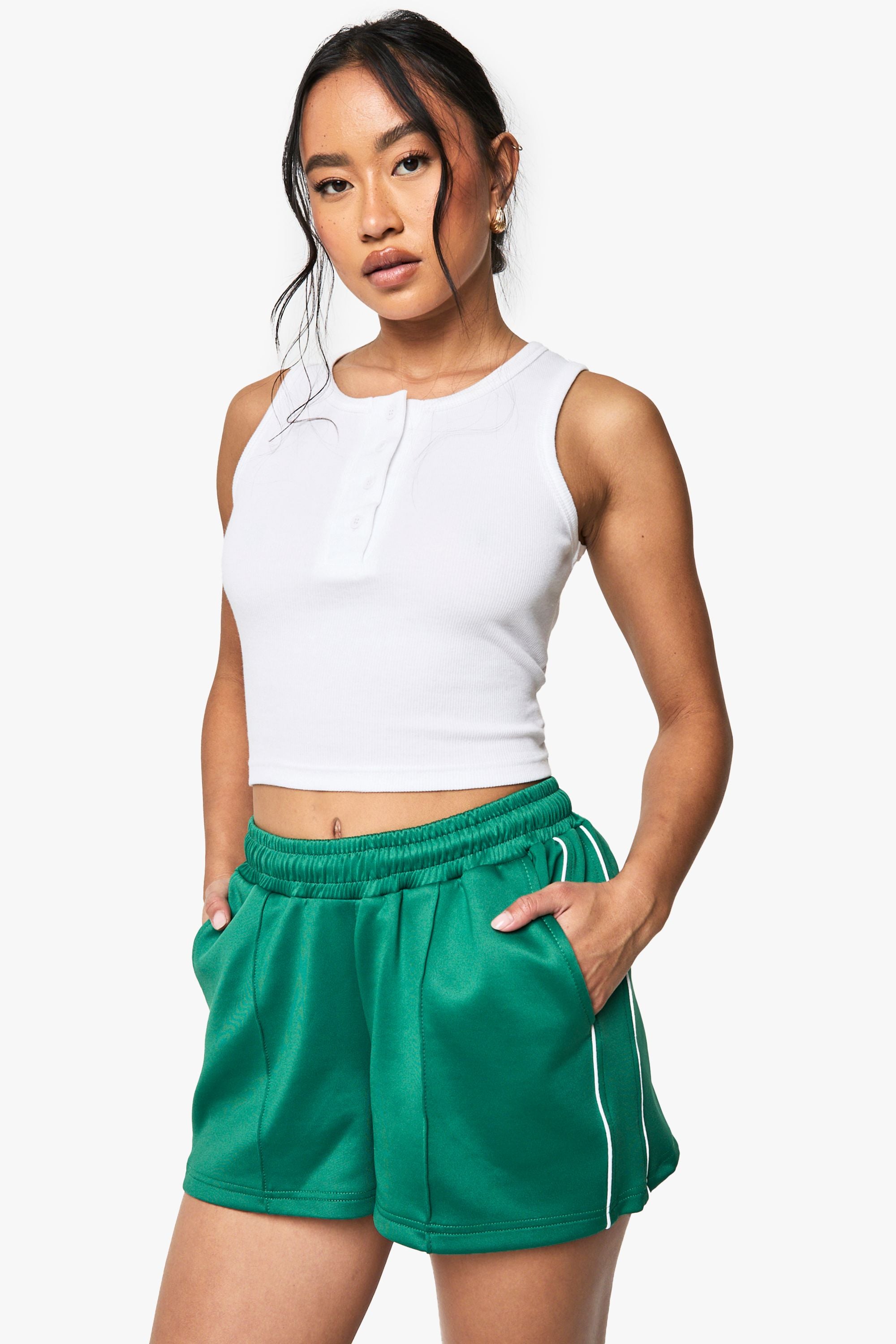 Tricot Side Stripe Shorts