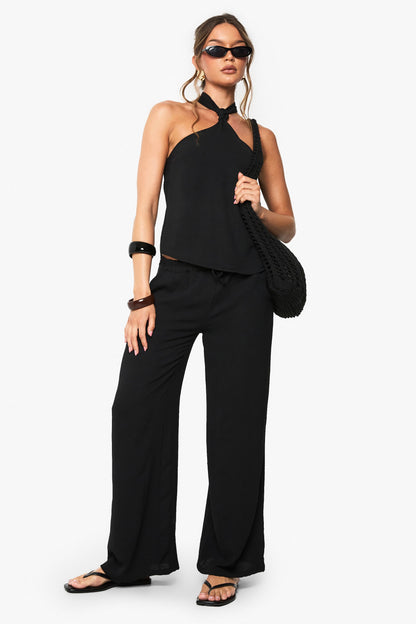 Woven Hammered Knot Tie Cami
