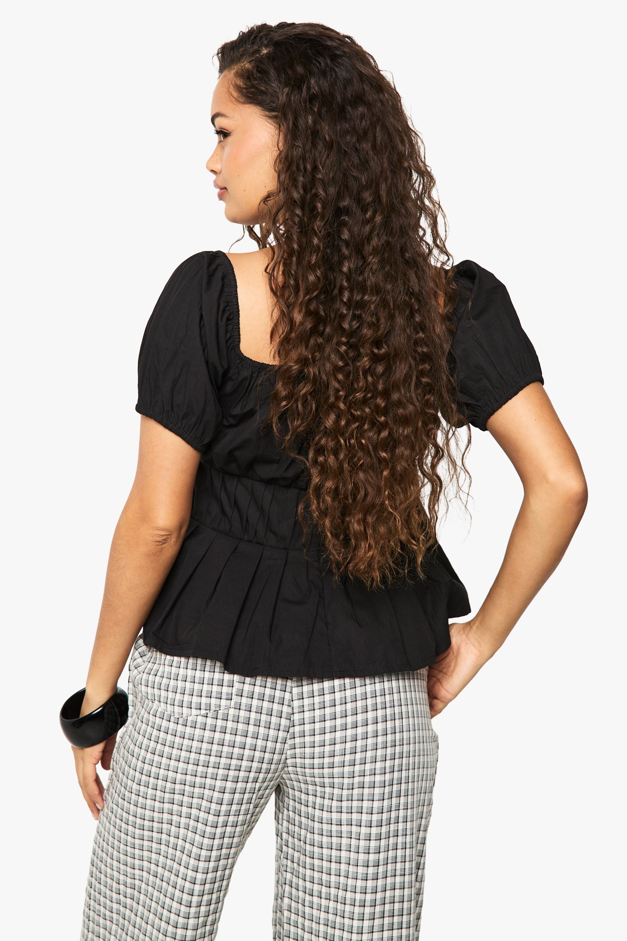 Poplin Bardot Top