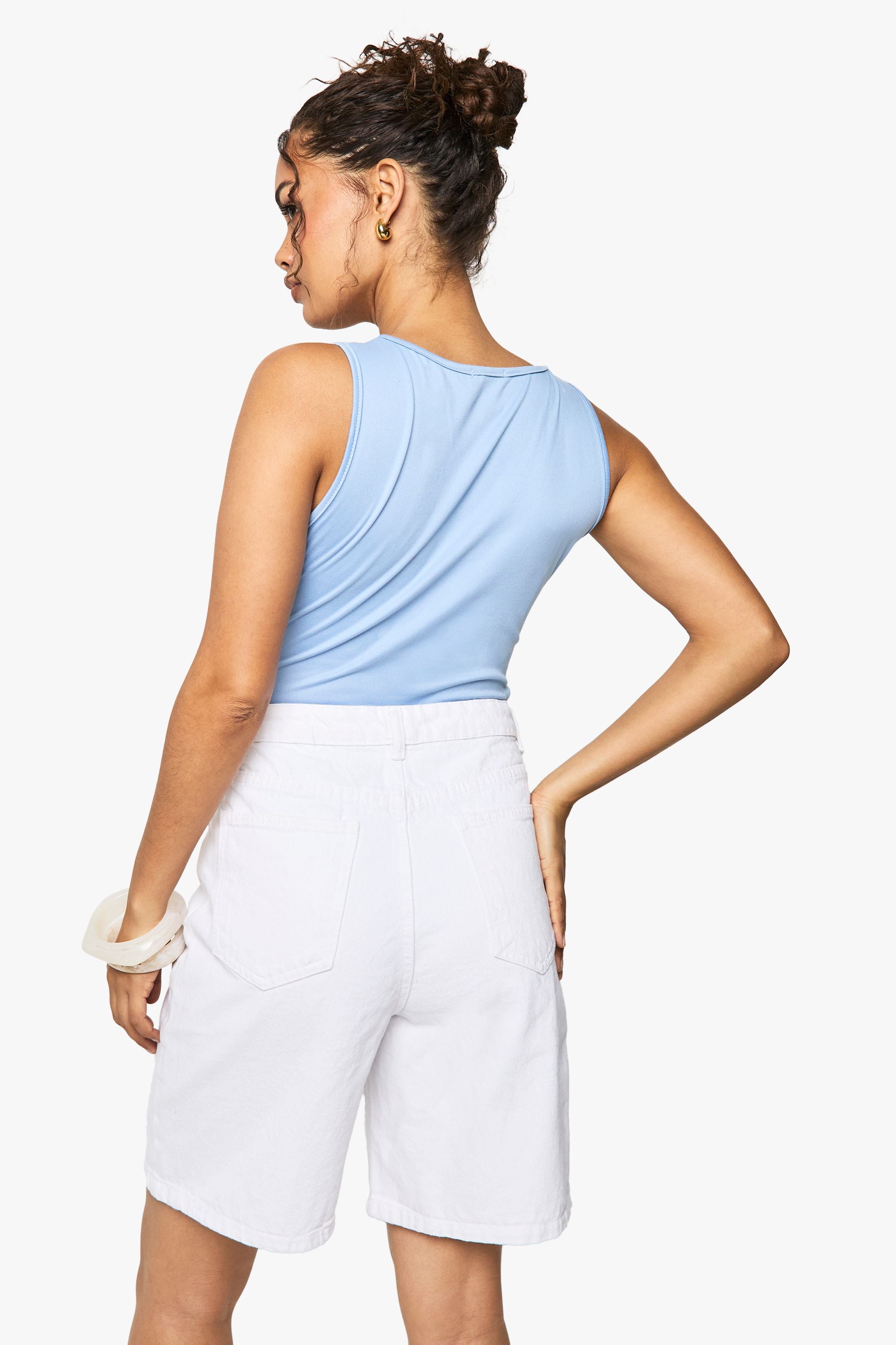 Super Soft V Neck Ruched Bust Bodysuit