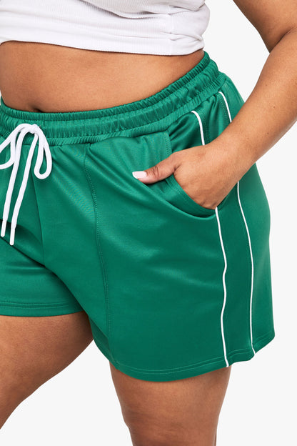 Plus Tricot Side Stripe Shorts