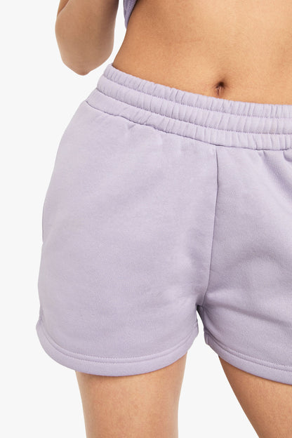 High Waist Sweatshort With Internal Drawcord