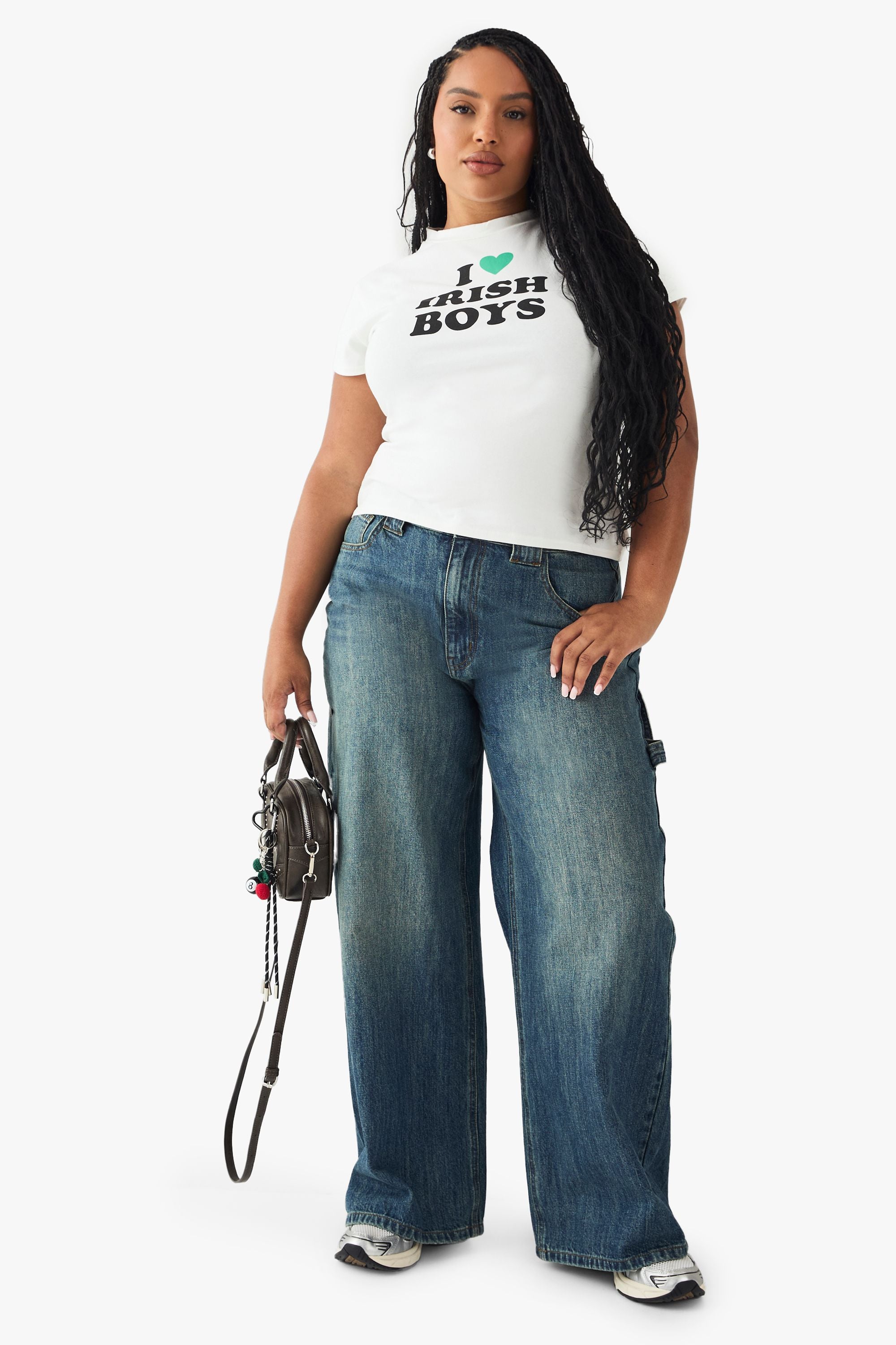 Plus St Paddys Day I Love Irish Boys  Baby Tee