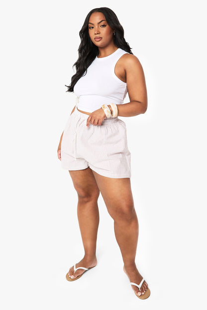 Plus Elasticated Waist Flippy Short
