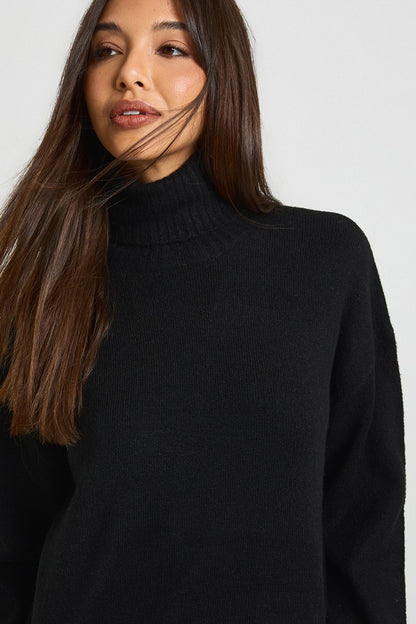 Super Soft Roll Neck Oversized Jumper and Wide Leg Trouser Co-Ord