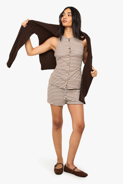 HEAVY STRIPE  FLIPPY SHORT