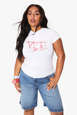 Plus Bikini Fitted Tee