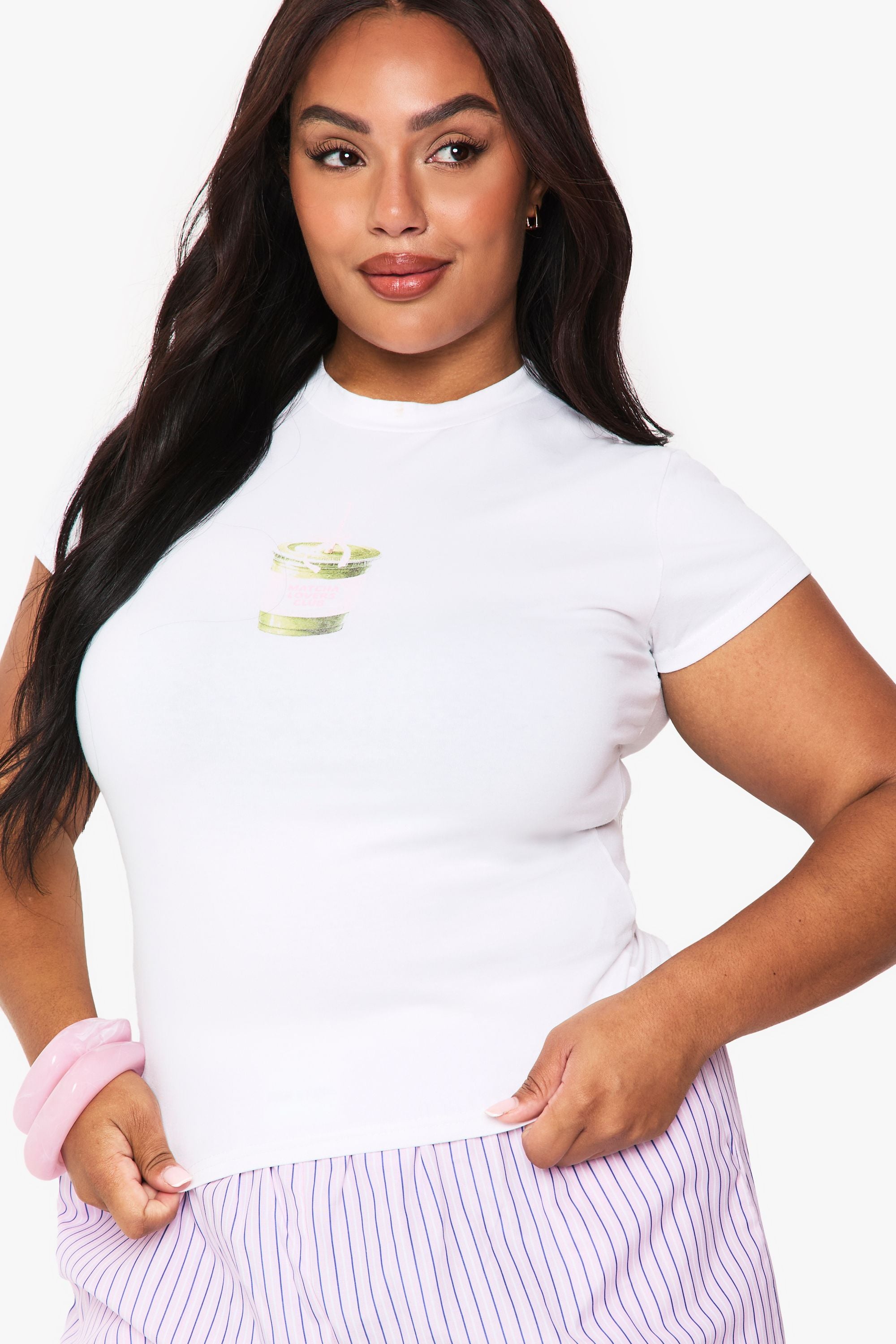 Plus Matcha Lovers Club Fitted Tee
