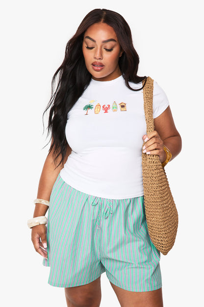 Plus Beach Fitted Tee