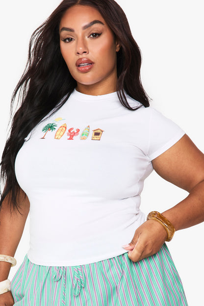 Plus Beach Fitted Tee