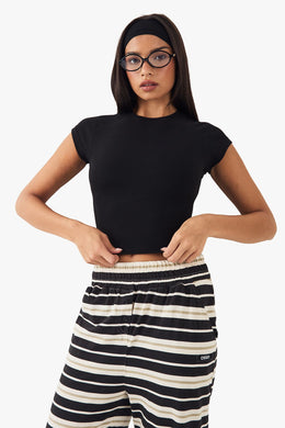 DSGN Studio Embroidered Short Sleeve Top