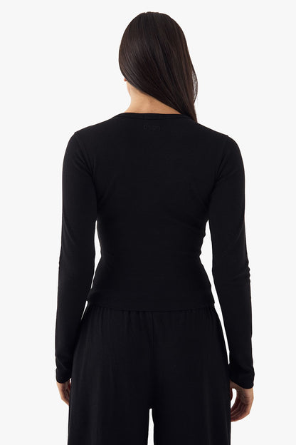 DSGN Studio Embroidered Long Sleeve Top