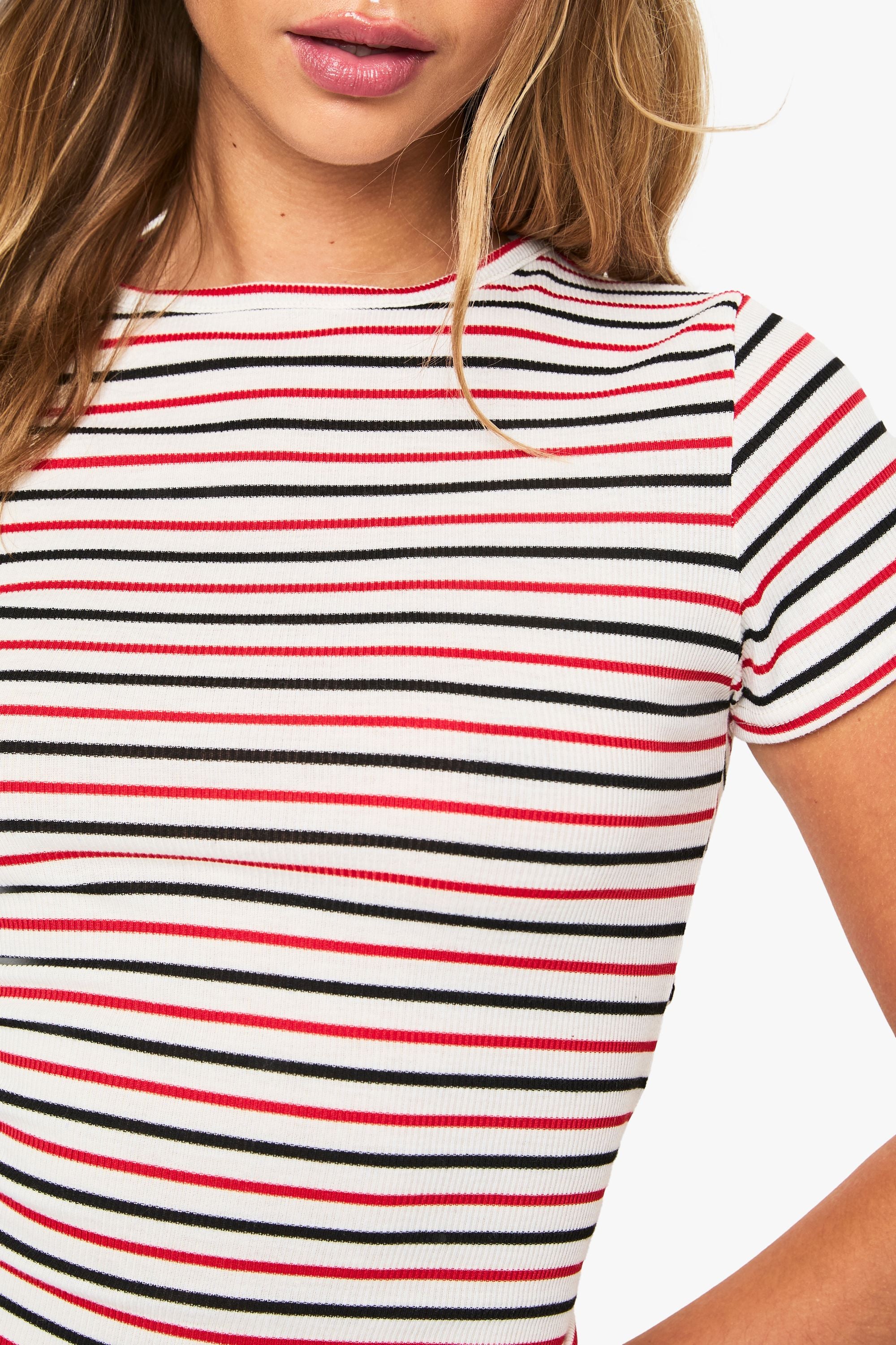 Stripe Crew Neck Baby tee
