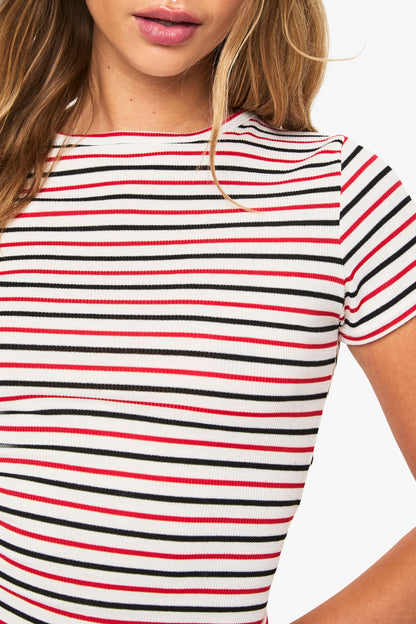 Stripe Crew Neck Baby tee
