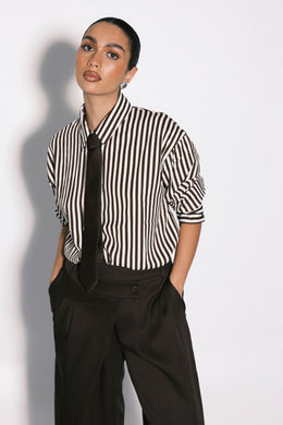 Mixed Stripe Fitted Shirt