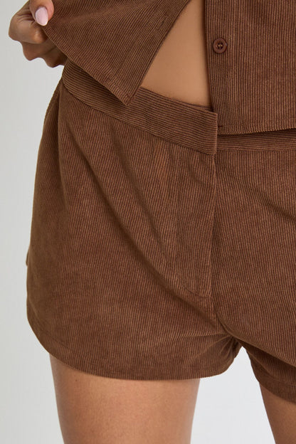Cord Mini Short