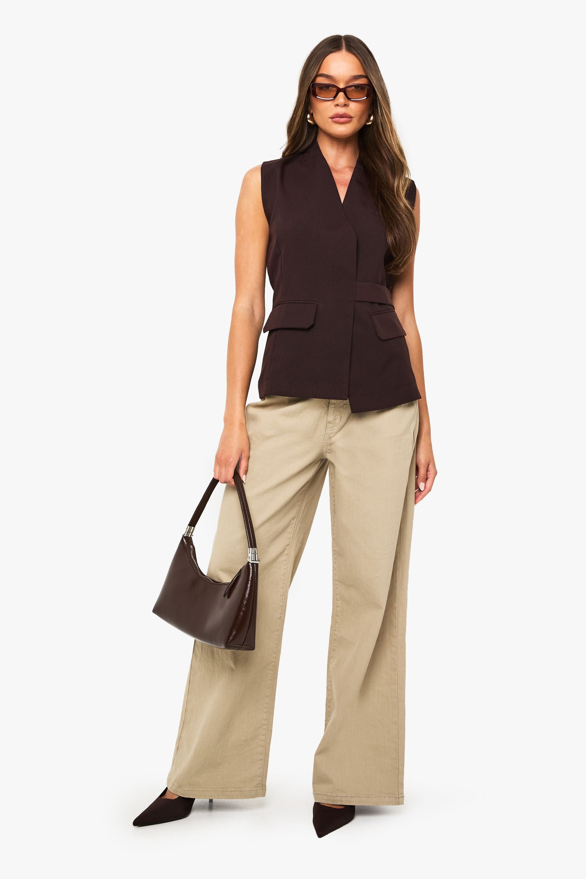 Asymmetric Detail Tailored Waistcoat