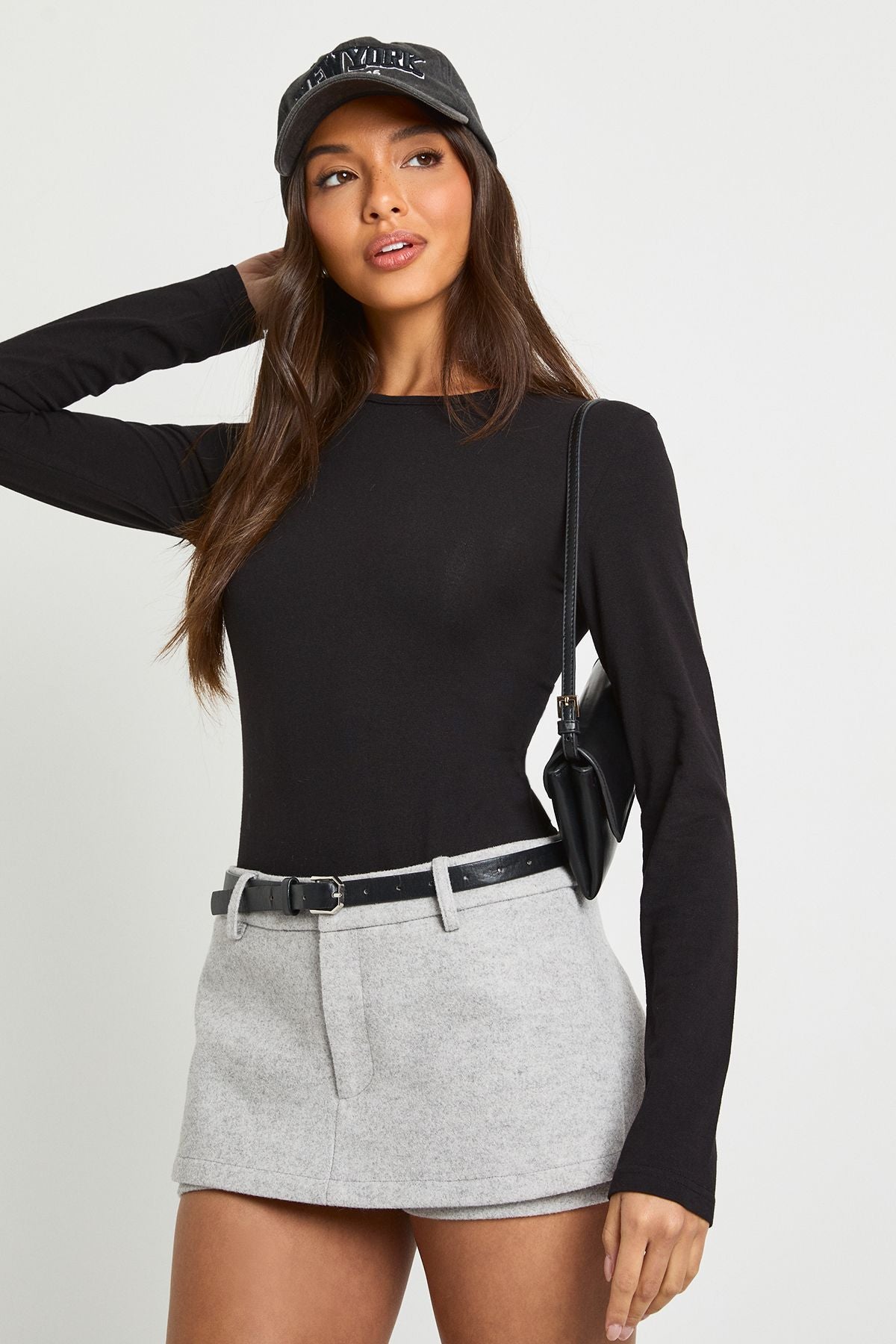 Basic Long Sleeve Crew Neck Bodysuit