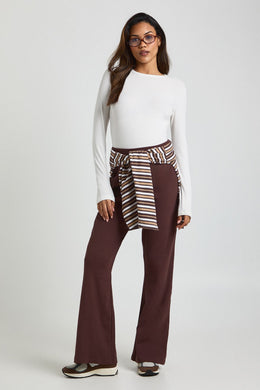 Maternity Rib Flared Legging