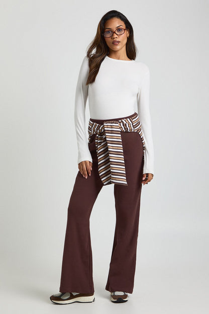 Maternity Rib Flared Legging