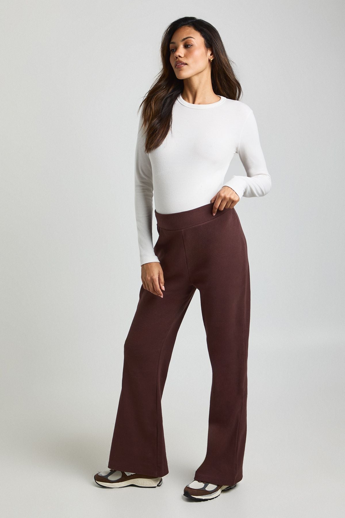 Maternity Rib Flared Legging