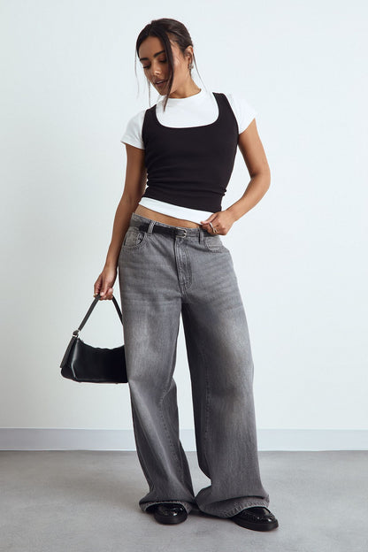 Basic Rib Tank Vest Top