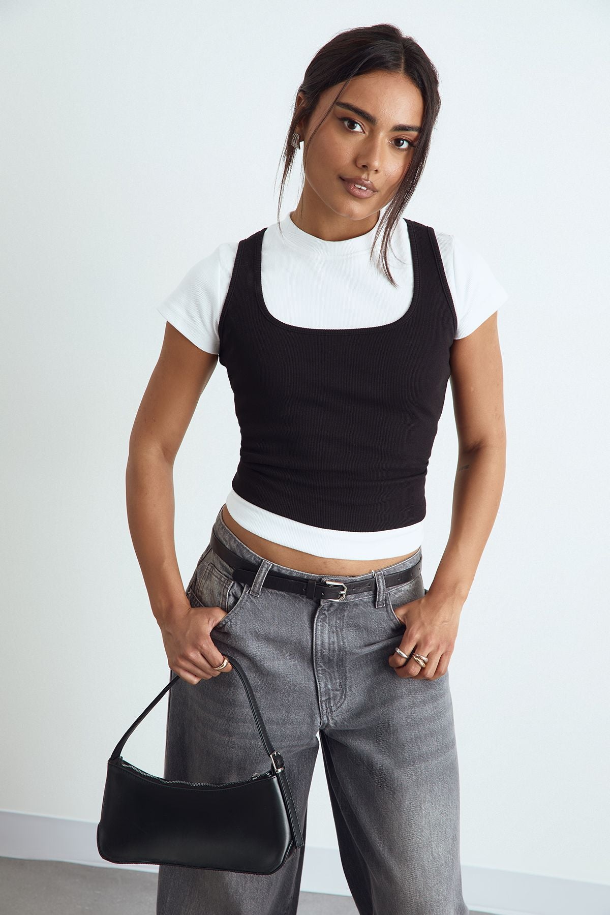 Basic Rib Tank Vest Top