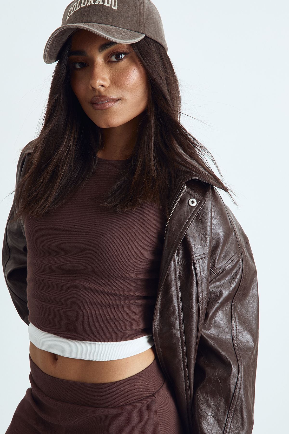Basic Rib Short Sleeve Fitted Top