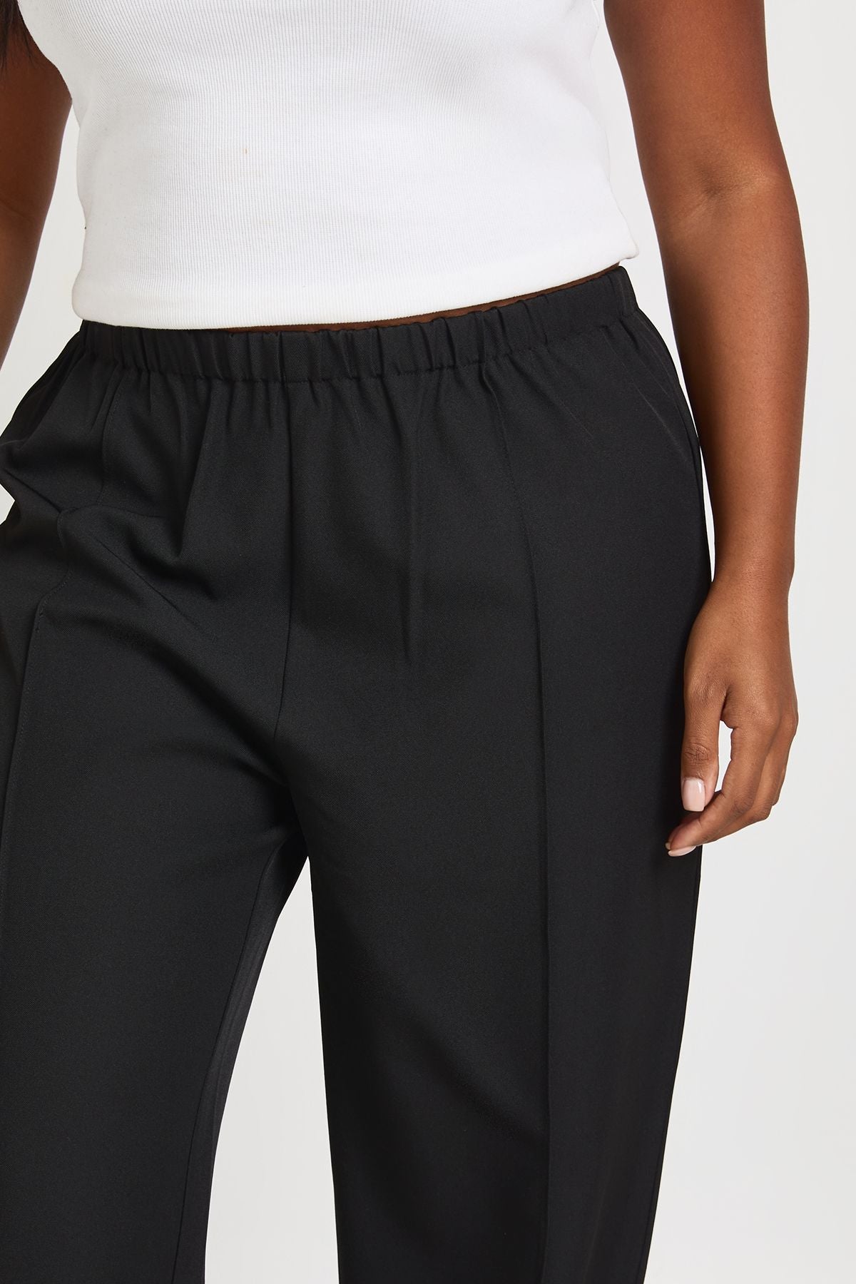 Plus Boohoo Basics Tailored Tapered Trouser