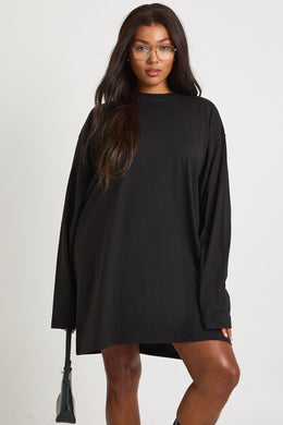 Plus Long Sleeve T-Shirt Dress